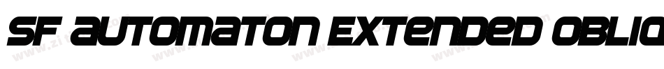 SF Automaton Extended Oblique字体转换